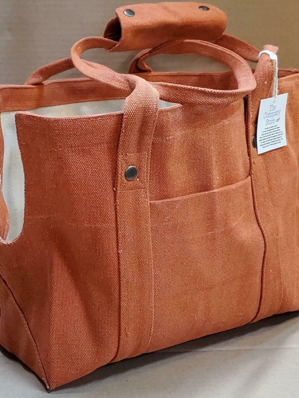 NWT The Company Store Distressed Canvas Dog Totes (S)